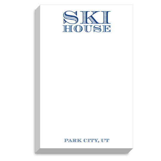 Ski House Chunky Notepad